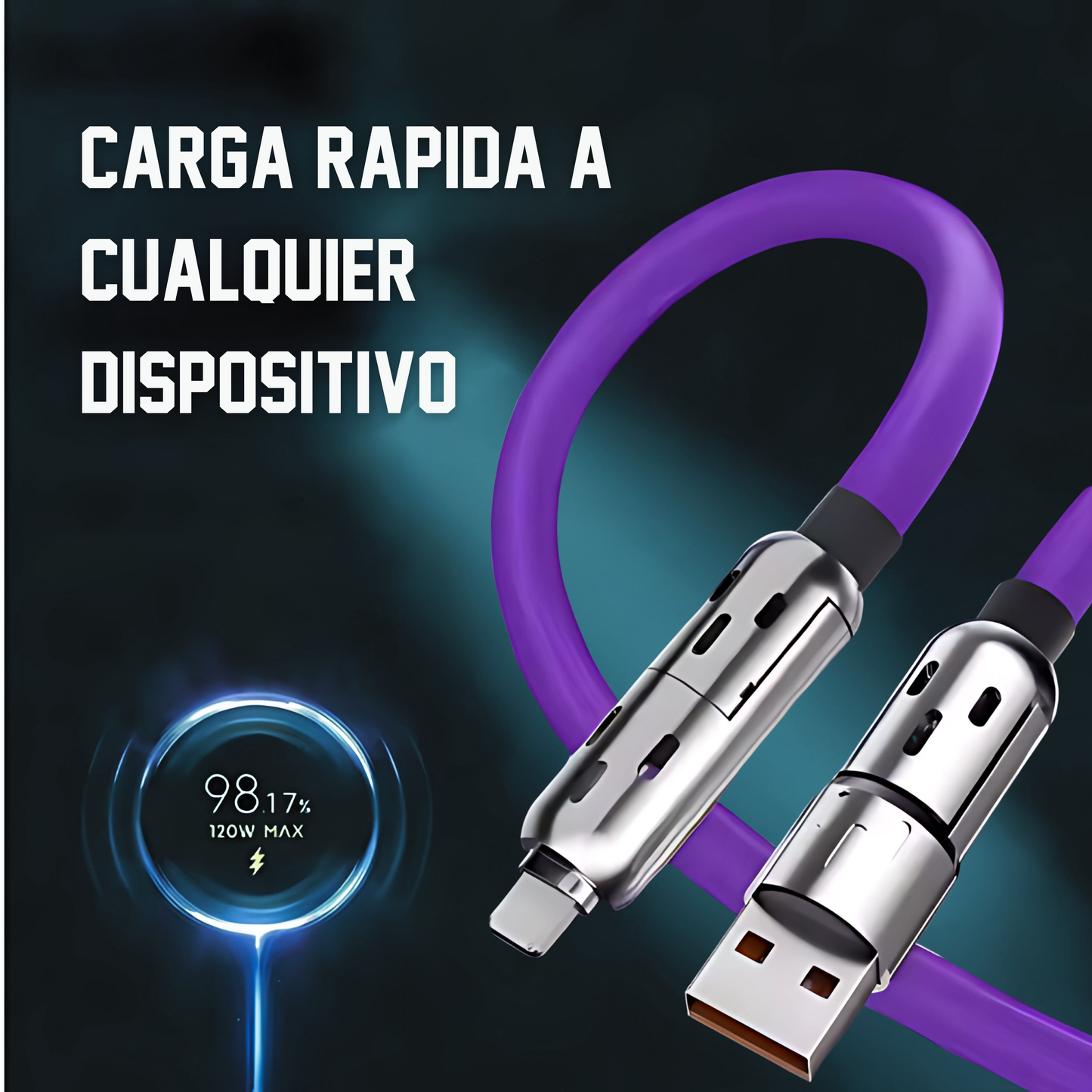 Cable de Silicona Líquida Cuádruple