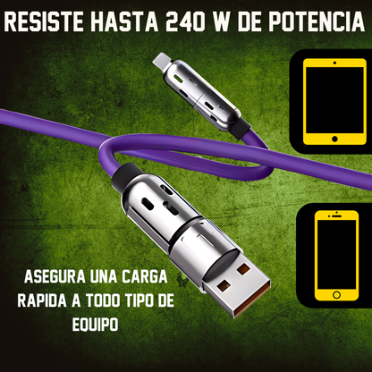 Cable de Silicona Líquida Cuádruple