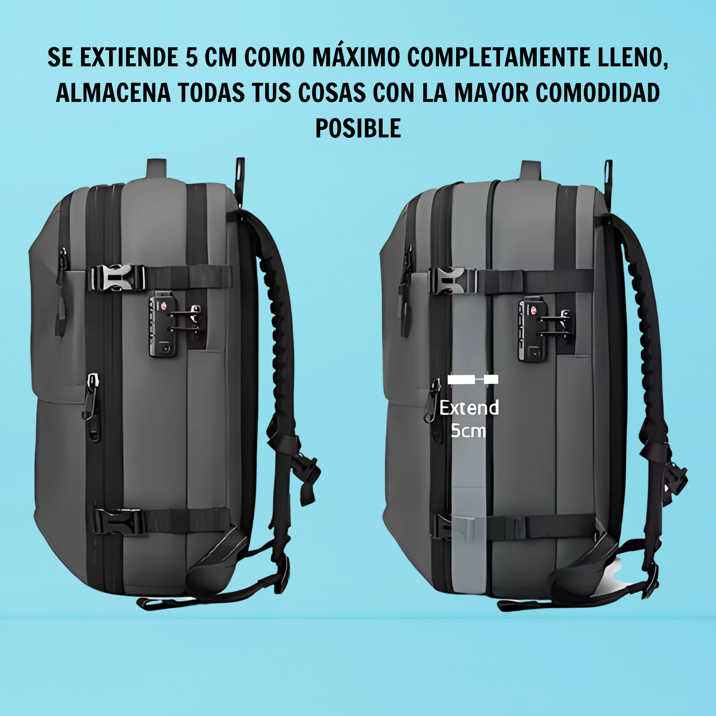 Mochila con Compresión al Vacío